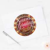 Festive Lights Seizoen Greetings Gift Label Sticke (Envelop)