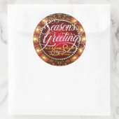 Festive Lights Seizoen Greetings Gift Label Sticke (Tas)