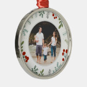 Festive Lijst Holiday Keepslag Metalen Ornament (Rechts)