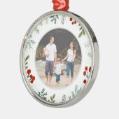 Festive Lijst Holiday Keepslag Metalen Ornament (Links)