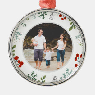 Festive Lijst Holiday Keepslag Metalen Ornament