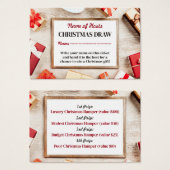 Festive Lijst, kerstfeestkaartjes Visitekaartje (Voorkant /achterkant)