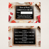 Festive Lijst, kerstfeestkaartjes Visitekaartje (Voorkant /achterkant)