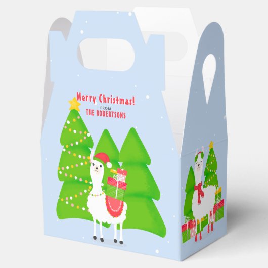 Festive Llama-kerst Bedankdoosjes (Geopend)