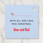 Festive Llama-kerst Bedankjes Labels (Achterkant)