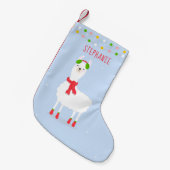 Festive Llama-kerstcadeautjes met kerstmis Kleine Kerstsok (Voorkant (Hangend))
