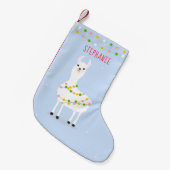 Festive Llama-kerstcadeautjes met kerstmis Kleine Kerstsok (Voorkant (Hangend))