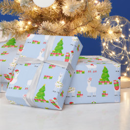 Festive Llama-kerstinpakpapier Cadeaupapier