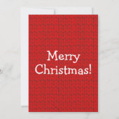 Festive Logo Ugly Sweater Employee Kerstparty Kaart (Achterkant)