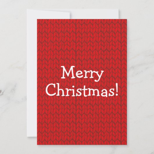 Festive Logo Ugly Sweater Employee Kerstparty Kaart (Achterkant)