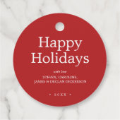 Festive Love & Joy Prettige feestdagen Persoonlijk Bedankjes Labels (Achterkant)