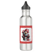 Festive Love Messenger Gnome "Heart and Presents"  Waterfles (Links)