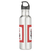 Festive Love Messenger Gnome "Heart and Presents"  Waterfles (Achterkant)