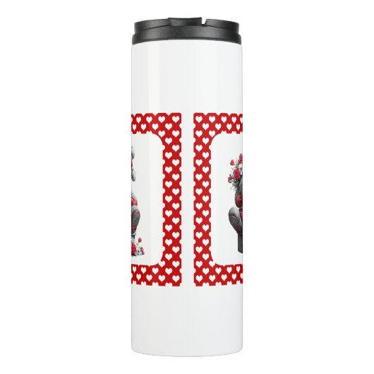 Festive Love Messenger Gnome Thermosbeker (Achterkant)