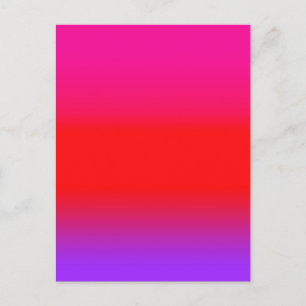 Festive Magenta Red Paars Ombre Briefkaart
