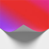 Festive Magenta Red Paars Ombre Gradiëntpatroon Cadeaupapier (Hoek)