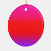 Festive Magenta Red Paars Ombre Keramisch Ornament (Links)