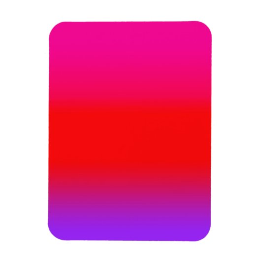 Festive Magenta Red Paars Ombre Magneet (Verticaal)