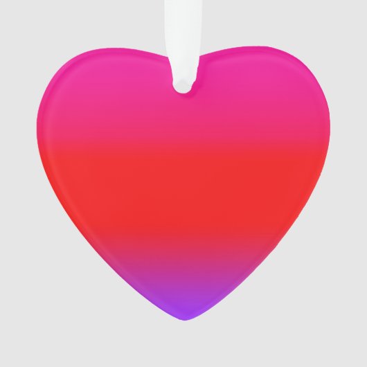 Festive Magenta Red Paars Ombre Ornament (voorkant)