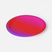 Festive Magenta Red Paars Ombre Papieren Bordje (Gekanteld)