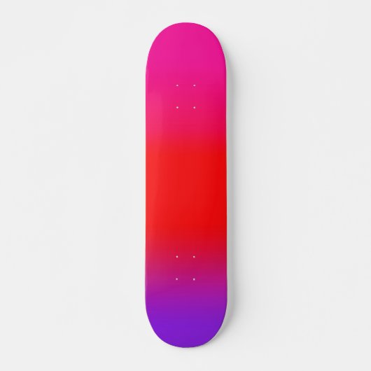 Festive Magenta Red Paars Ombre Persoonlijk Skateboard (Voorkant)