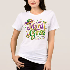 Festive Mardi Gras T-Shirt – Glitter Carnival Cele