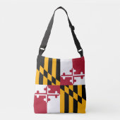 Festive Maryland State Flag Crossbody Tas (Voorkant)