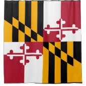 Festive Maryland State Flag Douchegordijn (Voorkant)