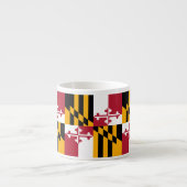 Festive Maryland State Flag Espresso Kop (Voorkant)