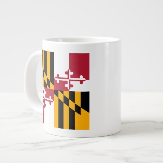 Festive Maryland State Flag Grote Koffiekop (Links)