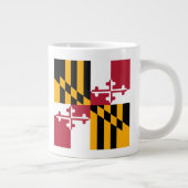 Festive Maryland State Flag Grote Koffiekop (Rechts)