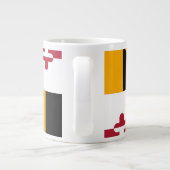 Festive Maryland State Flag Grote Koffiekop (Achterkant)