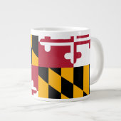 Festive Maryland State Flag Grote Koffiekop (Voorkant rechts)