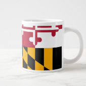 Festive Maryland State Flag Grote Koffiekop (Rechts)