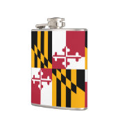 Festive Maryland State Flag Heupfles (Links)