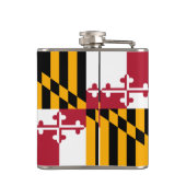 Festive Maryland State Flag Heupfles (Achterkant)