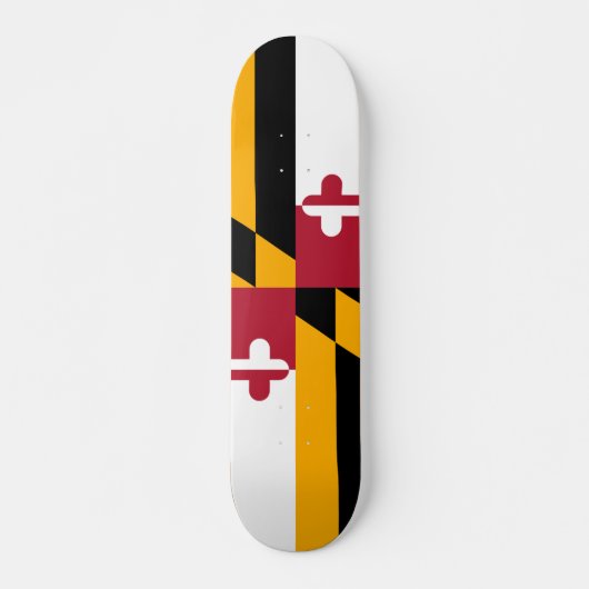 Festive Maryland State Flag Persoonlijk Skateboard (Voorkant)
