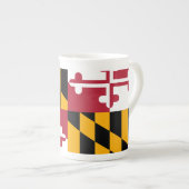 Festive Maryland State Flag Porselein Kop (Voorkant rechts)