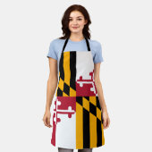 Festive Maryland State Flag Schort (Gedragen)