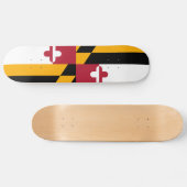 Festive Maryland State Flag Skateboard (Horizontaal)