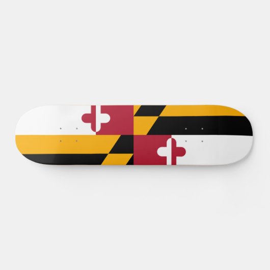 Festive Maryland State Flag Skateboard (Horizontaal)