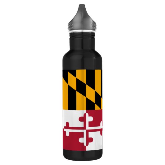Festive Maryland State Flag Waterfles (Links)