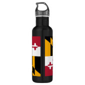 Festive Maryland State Flag Waterfles (Achterkant)