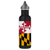 Festive Maryland State Flag Waterfles (Rechts)