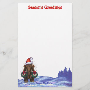 Festive Mastodon Briefpapier