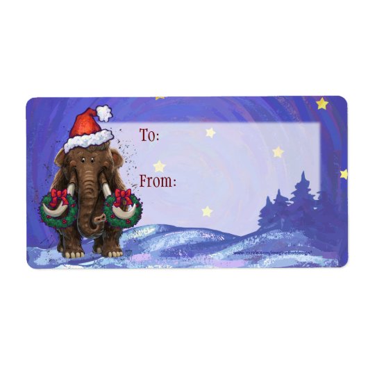 Festive Mastodon Etiket (Voorkant)