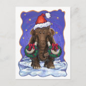 Festive Mastodon Feestdagenkaart (Voorkant)