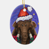 Festive Mastodon Keramisch Ornament (Achterkant)
