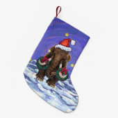 Festive Mastodon Kleine Kerstsok (Voorkant (Hangend))