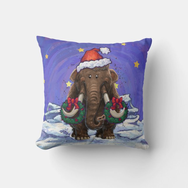 Festive Mastodon Kussen (Voorkant)
